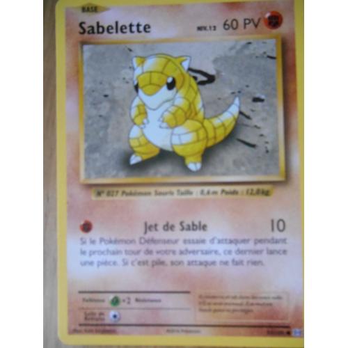 Carte Pokémon - Sabelette - 54/108 - Série Evolutions