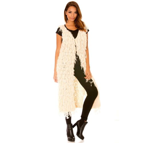 Miss Wear Line - Gilet Long Beige