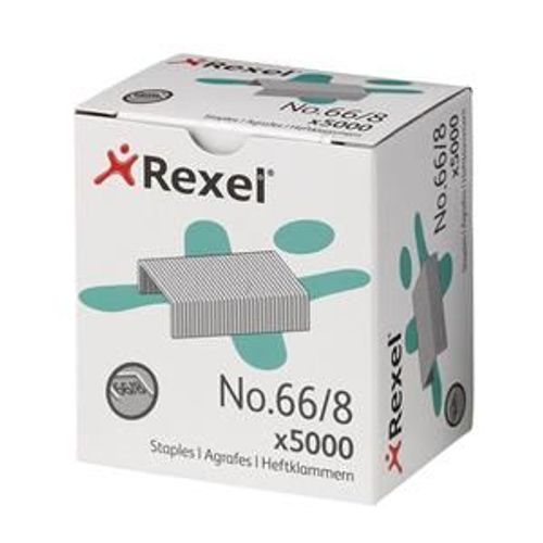 Rexel No 66/8 Agrafes Capacité 40 Feuilles, Pack De 5000