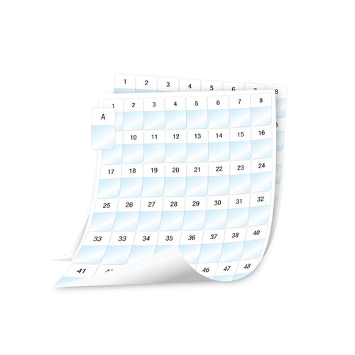 DYMO XTL Laminated - Étiquettes adhésives permanentes en polyester - blanc sur transparent - 24 x 42 mm 2544 étiquette(s) ( 53 feuille(s) x 48 )