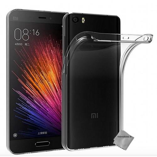 Housse Etui Coque Gel Fine Pour Xiaomi Mi 5 + Verre Trempe - Transparent Tpu