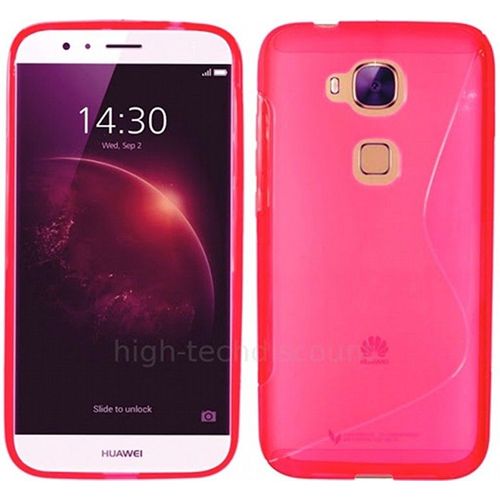 Housse Etui Coque Pochette Silicone Gel Fine Pour Huawei Gx8 + Verre Trempe - Rose