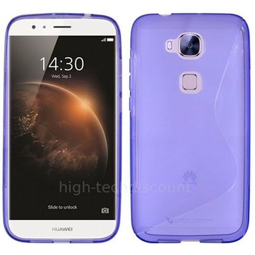 Housse Etui Coque Pochette Silicone Gel Fine Pour Huawei Gx8 + Film Ecran - Mauve
