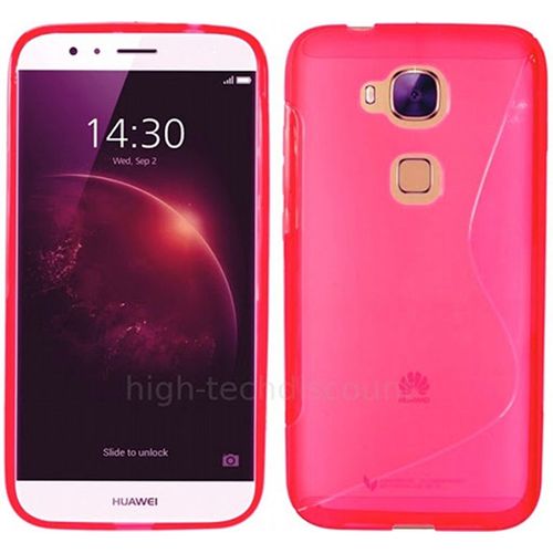 Housse Etui Coque Pochette Silicone Gel Fine Pour Huawei Gx8 + Film Ecran - Rose