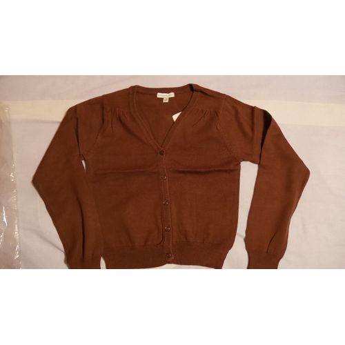 Cardigan Vertbaudet 10 Ans Marron Glacé Neuf
