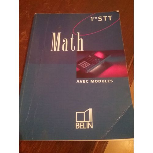 Mathematiques 1ere Stt - Livre Du Professeur, Programme1997