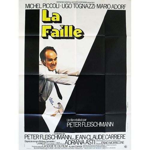 La Faille - Véritable Affiche De Cinéma Pliée - Format 120x160 Cm - De Peter Fleischmann Avec Michel Piccoli, Ugo Tognazzi, Mario Adorf - 1974 #