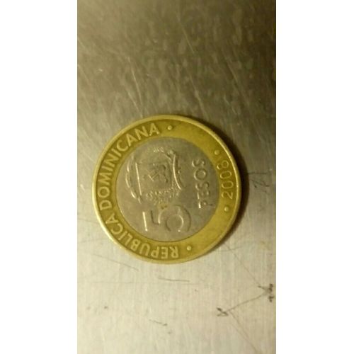 Piece 5 Pesos Republique Dominicaine 2008