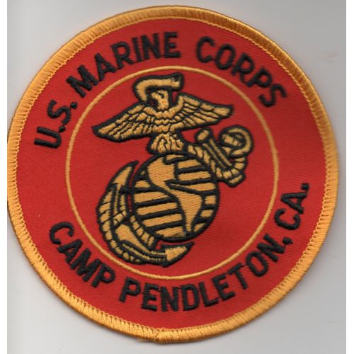 Militaria - Écusson De Manche "U.S. Marine Corps - Camp Pendleton C.A."