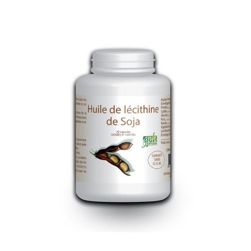 Huile De Lécithine-De Soja - 70 Capsules À 1200 Mg 