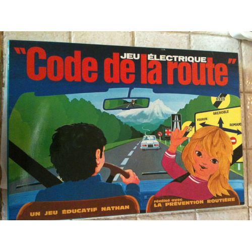 "Code De La Route" Jeu Électrique Éducatif Nathan 1975