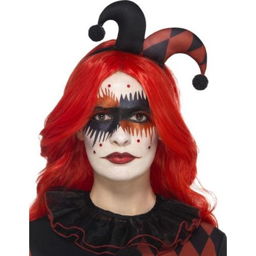 Kit Maquillage Arlequin Avec Tatoo Et Faux Cils Adulte Taille Unique
