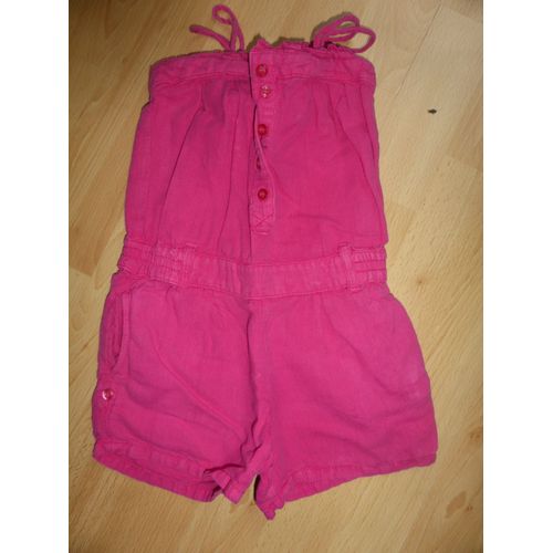 Salopette Zara Combishort Lin 3 Ans Fuchsia