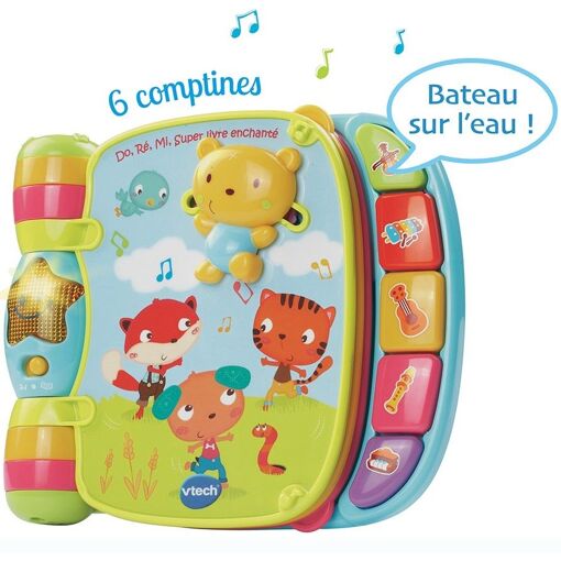 VTECH BABY DO, RE, MI, SUPER LIVRE ENCHANTE BLEU_image_4|Rakuten