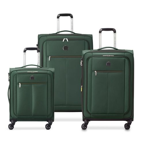 DELSEY PARIS - PIN UP 6 - Set de 3 valises souples 56cm/ 69cm/ 79cm - Vert