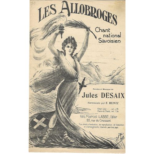 Les Allobroges- Chant National Savoisien- Chant Seul