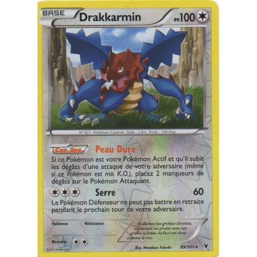 Drakkarmin 89/101 Pokemon Noir Et Blanc Holo Reverse