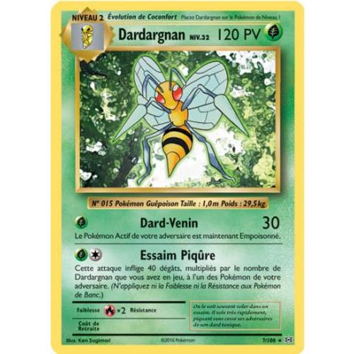 Carte Pokemon - Xy12 - Evolutions - Dardargnan - Pv 120 - 7/108 - Rare - Vf