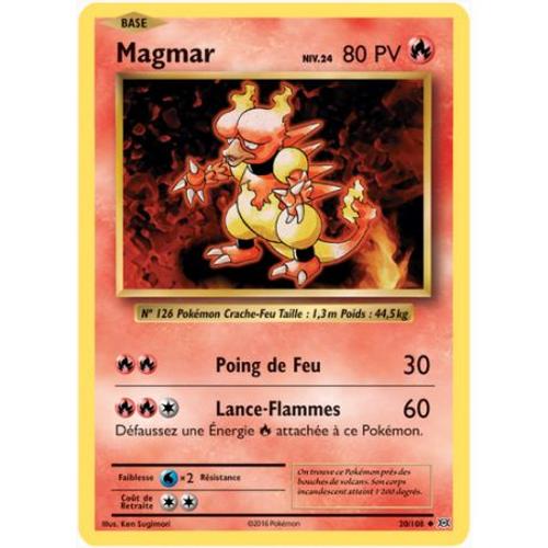 Carte Pokemon - Xy12 - Evolutions - Magmar - Pv 80 - 20/108 - Peu Commune - Vf