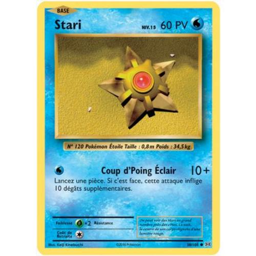 Carte Pokemon - Xy12 - Evolutions - Stari - Pv 60 - 30/108 - Commune - Vf
