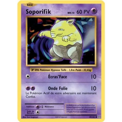 Carte Pokemon - Xy12 - Evolutions - Soporifik - Pv 60 - 49/108 - Commune - Vf