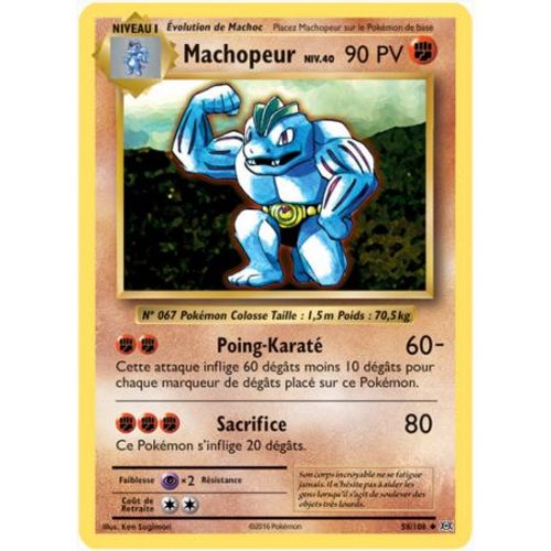 Carte Pokemon - Xy12 - Evolutions - Machopeur - Pv 90 - 58/108 - Peu Commune - Vf