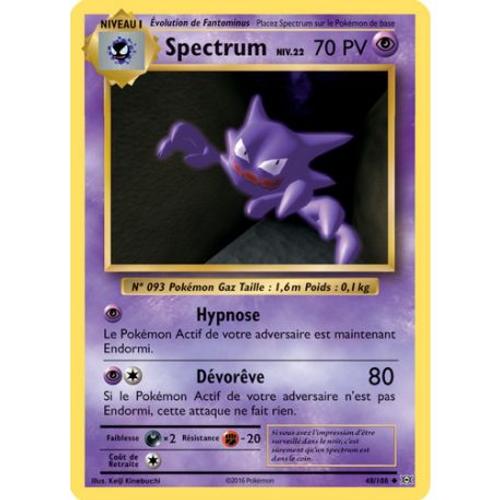 Carte Pokemon - Xy12 - Evolutions - Spectrum - Pv 70 - 48/108 - Peu Commune - Vf