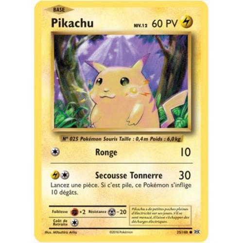 Carte Pokemon - Xy12 - Evolutions - Pikachu - Pv 60 - 35/108 - Commune - Vf