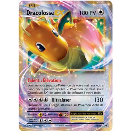 Carte Pokemon - Xy12 - Evolutions - Dracolosse - Pv 180 - 72/108 - Ex Rare - Vf