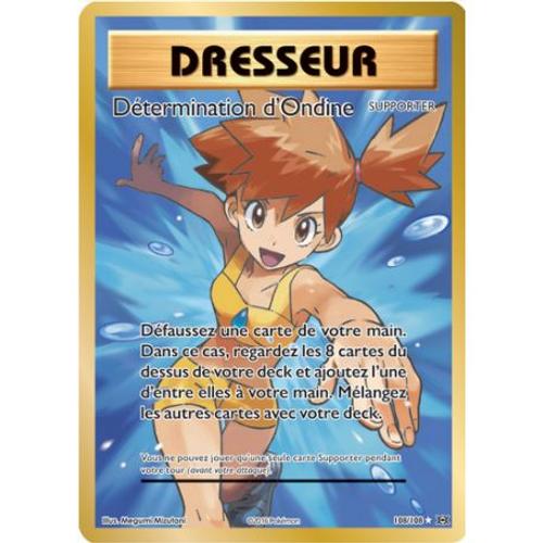 Carte Pokemon - Xy12 - Evolutions - Détermination D?Ondine - Dresseur  - 108/108 - Dresseur - Ultra Rare - Full Art - Vf