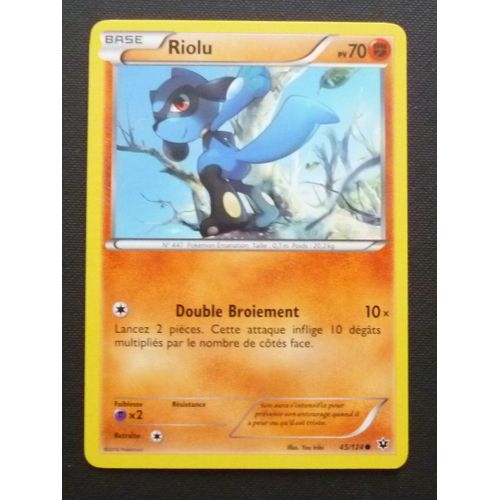 Pokémon - 45/124 - Riolu - Xy - Impact Des Destins - Commune