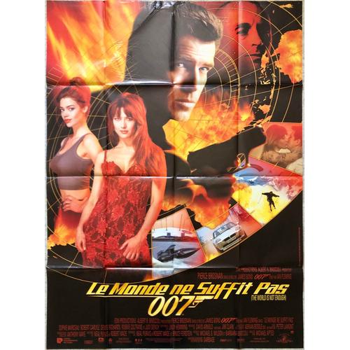 Affiche Originale De Cinéma - Le Monde Ne Suffit Pas - 120x160 Cm - Pliée - 007 James Bond The World Is Not Enough, Michael Apted, Pierce Brosnan, Sophie Marceau - Année 1999 - Uniqposters 