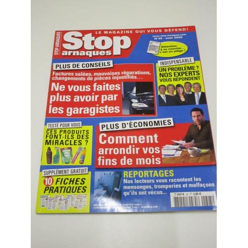 Stop Arnaques 45 - Les Garagistes, Arrondir Vos Fins De Mois, ...