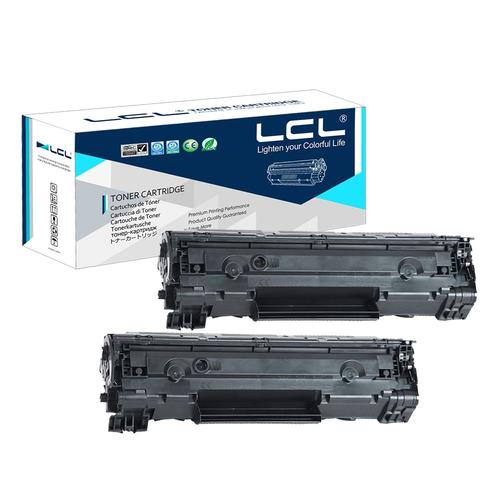 LCL(TM) 35A CB435A 712 CRG712 (2-Pack, Noir) Cartouche de Toner Compatible pour HP LaserJet P1005/P1006