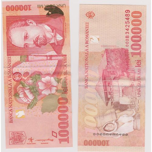 Un Billet De 100.000 Lei De 1998 Nicolae Grigorescu