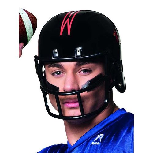 Casque Footballeur Américain Noir Adulte Taille Unique