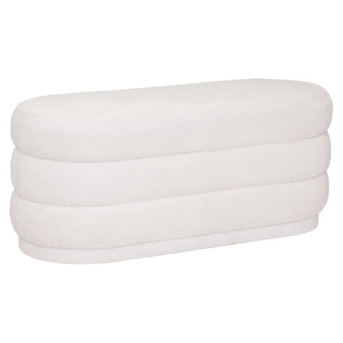 Banc 2 Places En Bouclette - Blanc