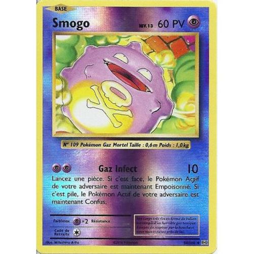 Carte Pokemon - Xy12 - Evolutions - Smogo - Pv 60 - 50/108 - Holo Reverse - Vf
