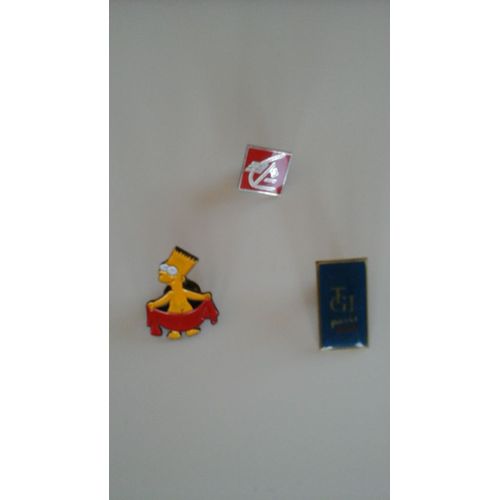 Lot De 3 Pins De Collection 