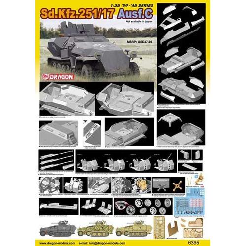 Blindé Chenillé Sd.Kfz.251/17 Ausf C Maquette Plastique 1/35 Dra6395