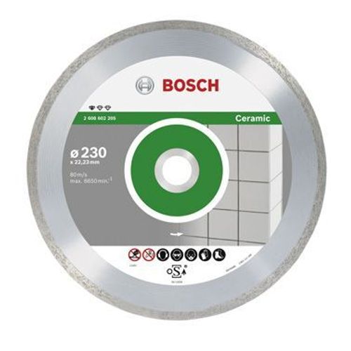 Bosch Disque à tronçonner diamanté Standard for Ceramic 230 x 22,23 x 1,6 x 7 mm