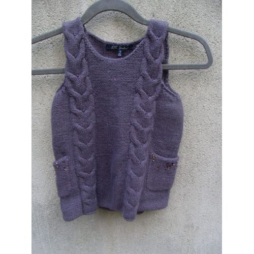 Robe Lili Gaufrette Violet 5 Ans 