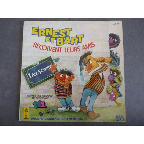 Ernest Et Bart Reçoivent Leurs Amis - Un Rue Sesame - Livre Disque - 1978