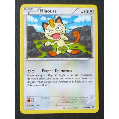 Pokémon - 74/124 - Miaouss - Xy - Impact Des Destins - Commune