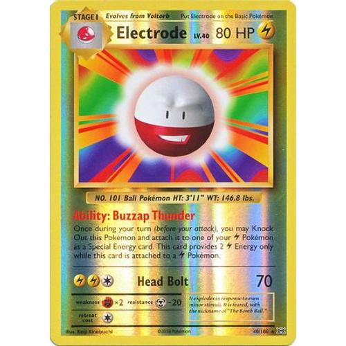 Carte Pokemon Série Évolutions Electrode Reverse Anglaise 40/108