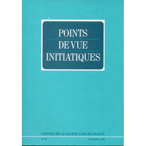 Points De Vue Initiatiques 31 