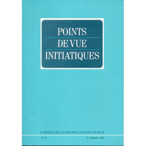 Points De Vue Initiatiques 34 