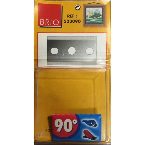 BRIO 533090 - 5 X Lames de cutter à biseau 90°