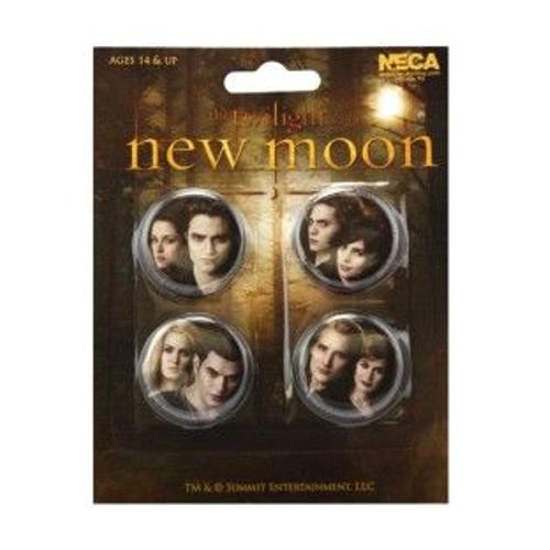 Twilight New Moon Pack 4 Badges Cullen's