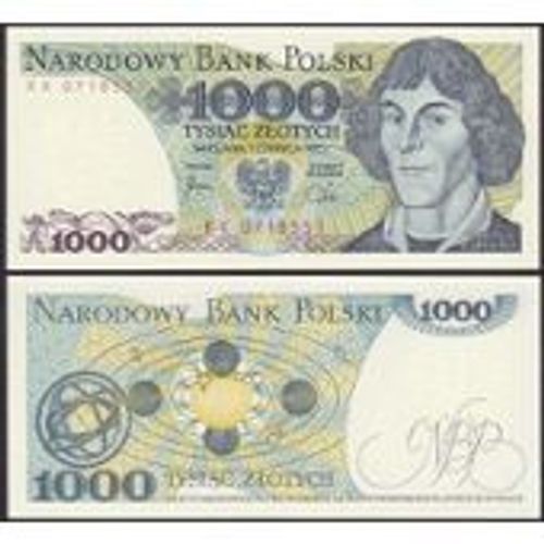 Billet De 1000 Zlotych ( Mikolai Kopernik)  De La Pologne , Année 1982 - Pick 146  